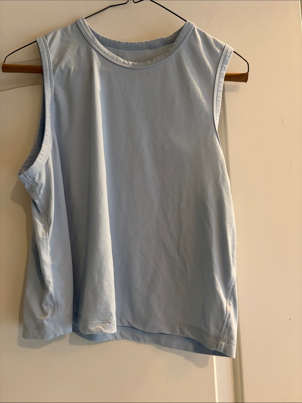 CRZ YOGA cropped Light Sky Blue Crewneck Tank Top